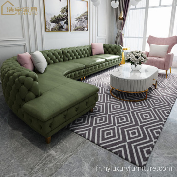 Nouveau canapé chesterfield moderne pour meubles de salon